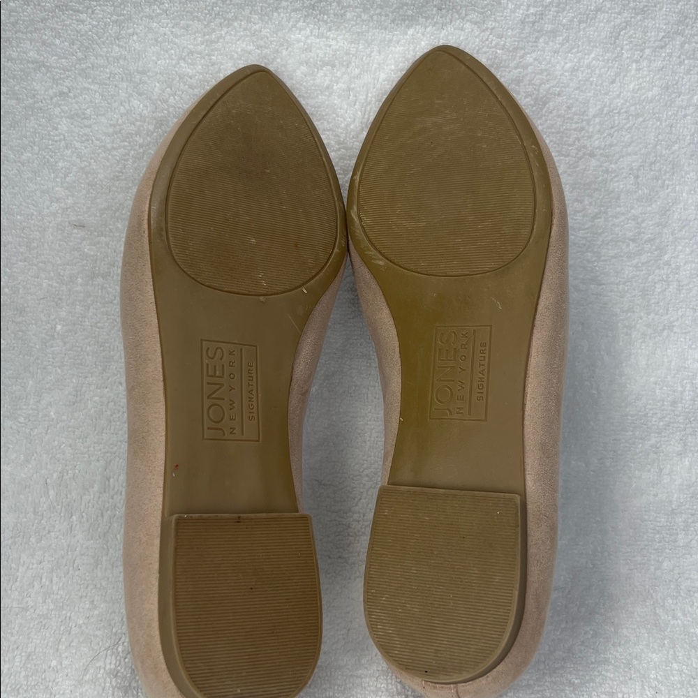 Jones New York Women's Taupe Perforated Flats - Picture 5 of 6